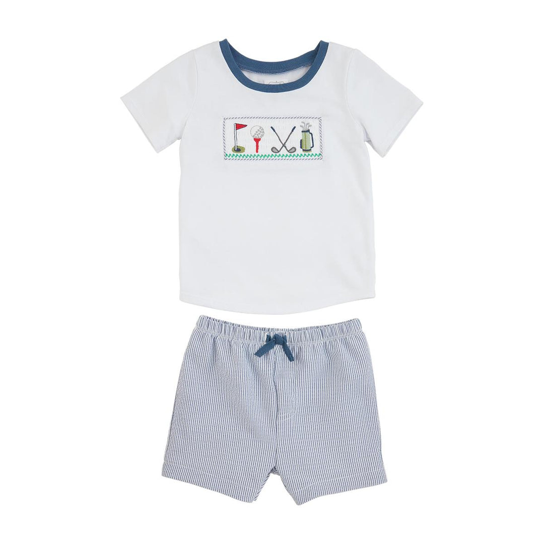 Golf Smocked Short Set