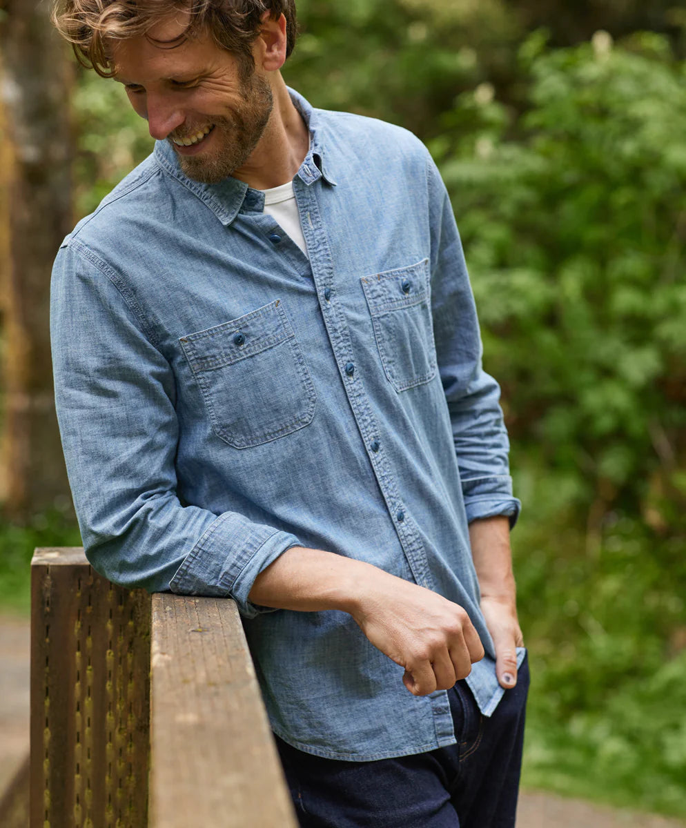 Chambray Utility Shirt | Madison's Niche
