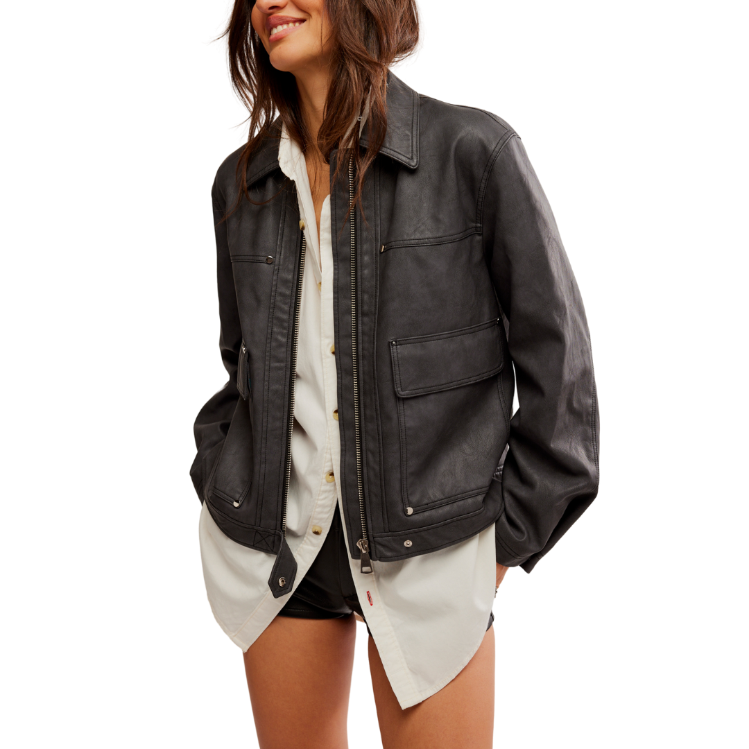 Blair Vegan Leather Jacket Madison s Niche Madison s Niche