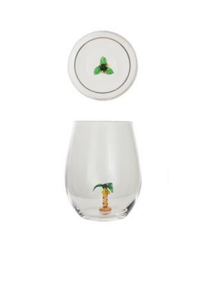 Wine Glass with Figure