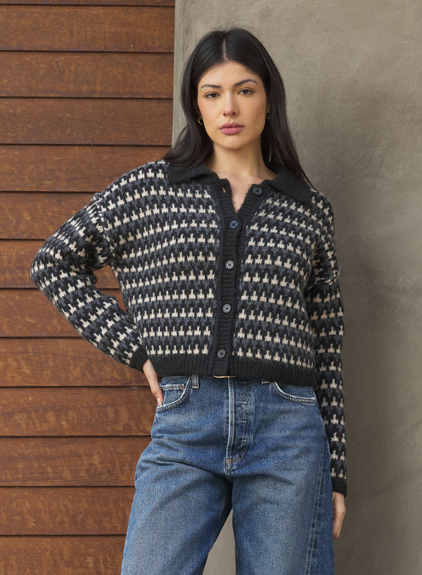 Atla Cardigan in Black Madison's Niche