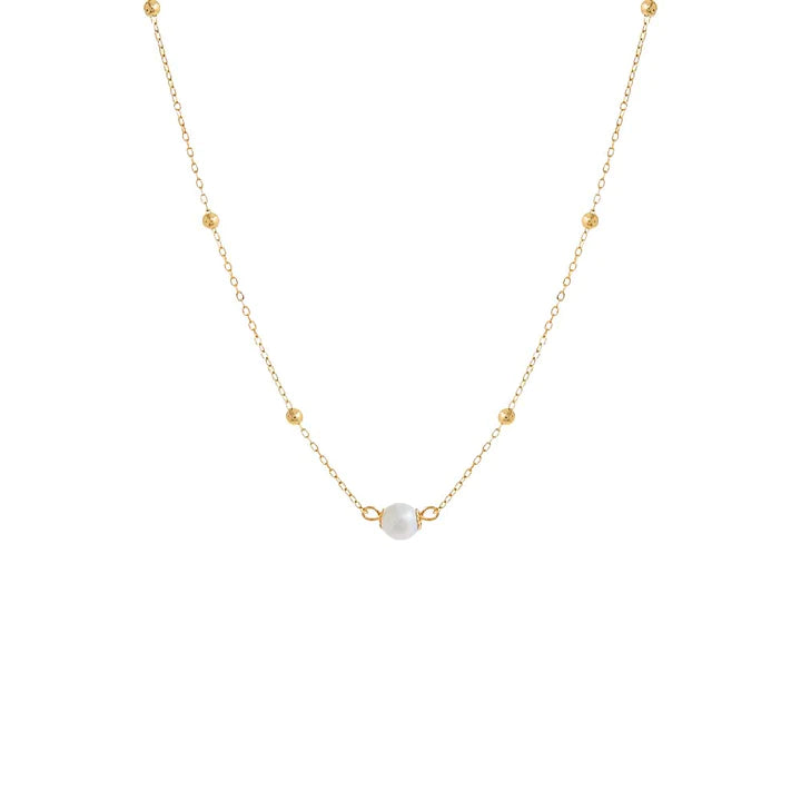 Pearl Ball Chain Necklace