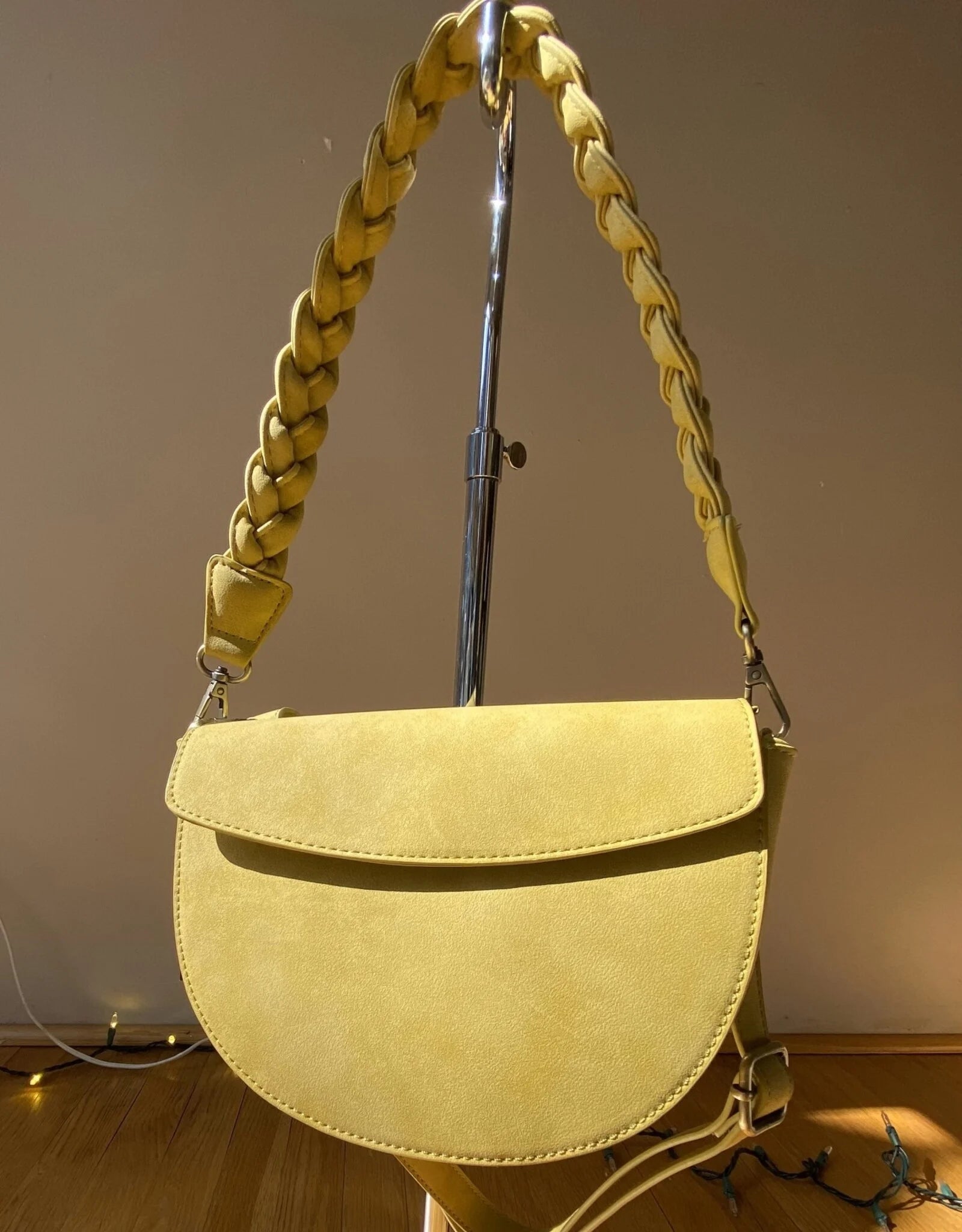 Luna Crescent Crossbody in Buttercup Madison's Niche Madison's Niche