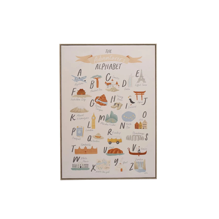 Adventurer's Alphabet Canvas - Madison's Niche 