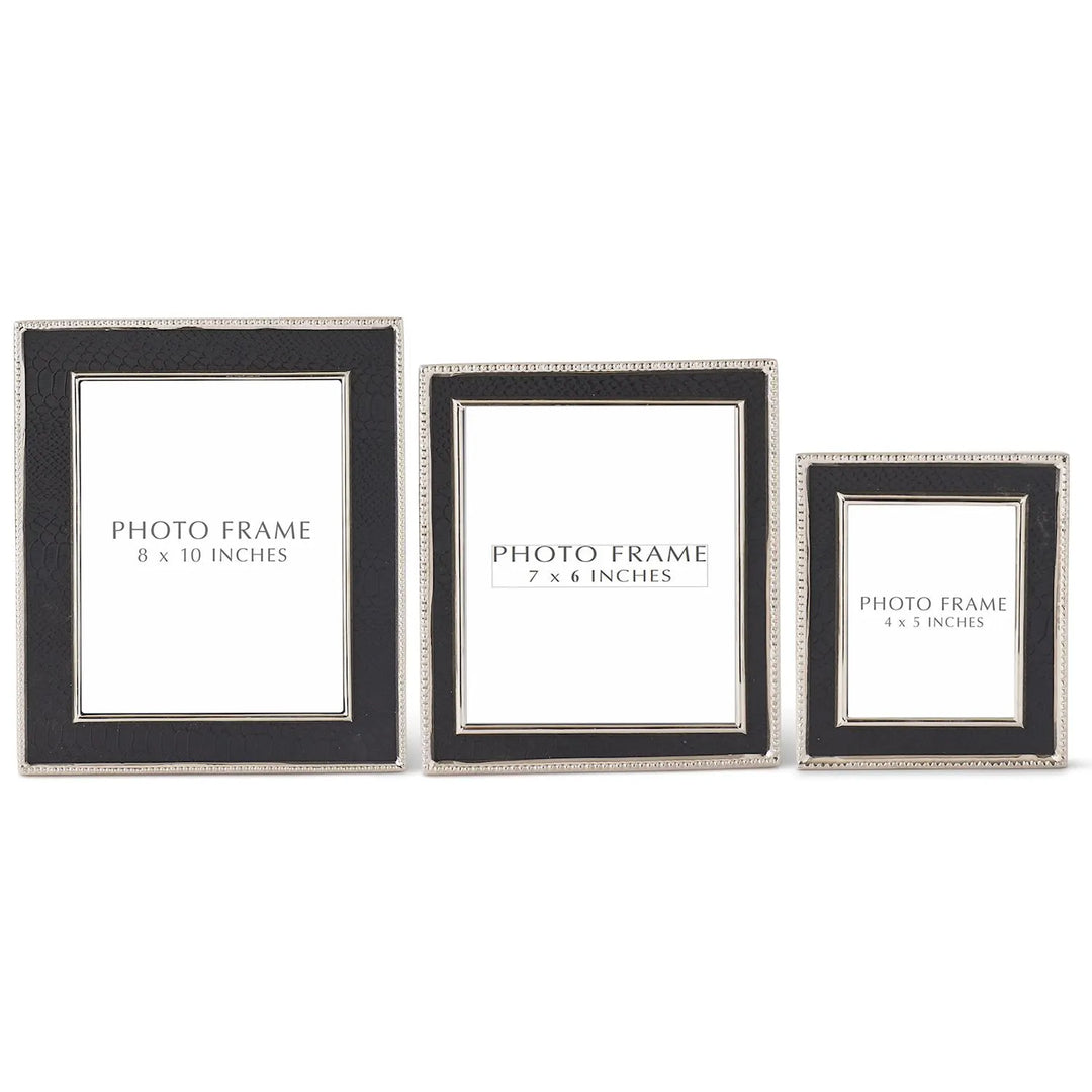 Black Leather Frame - Madison's Niche 