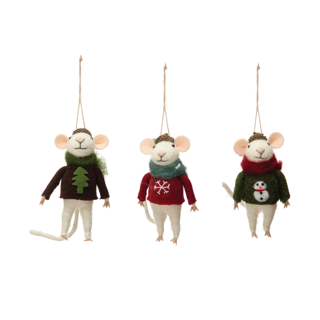 Bundled Up Mouse Ornament - Madison's Niche