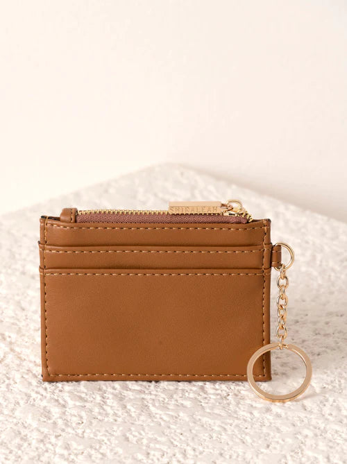 Charlie Card Case in Tan - Madison's Niche 