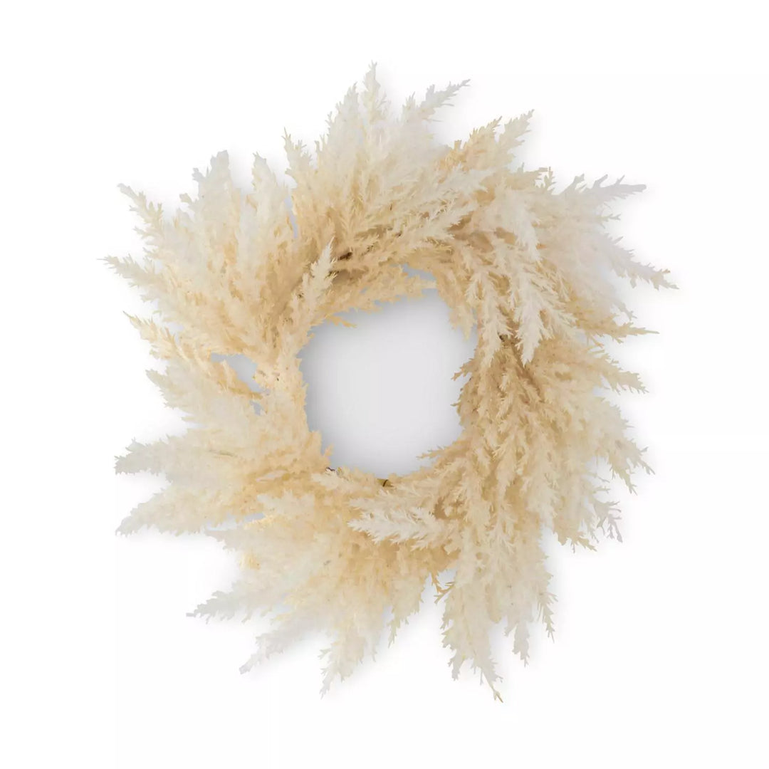 Cream Pampas Wreath - Madison's Niche