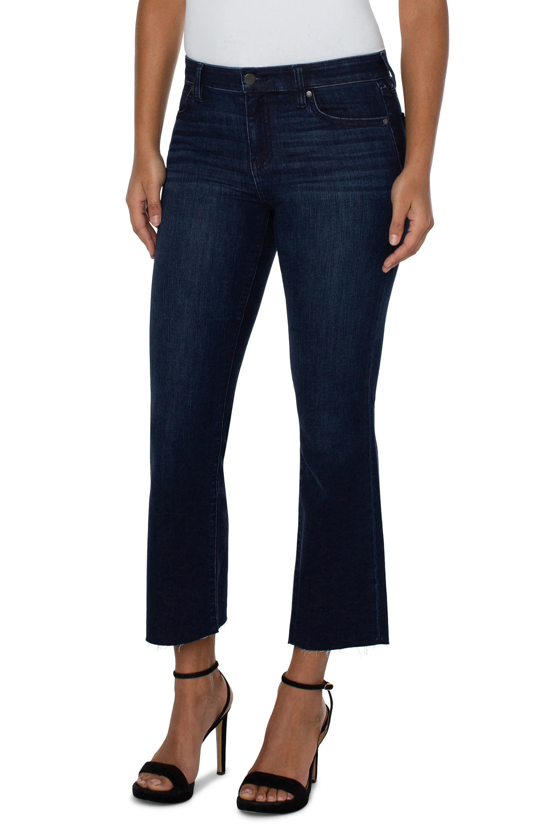 Hannah Crop Flare Jeans in Walcott - Madison's Niche 