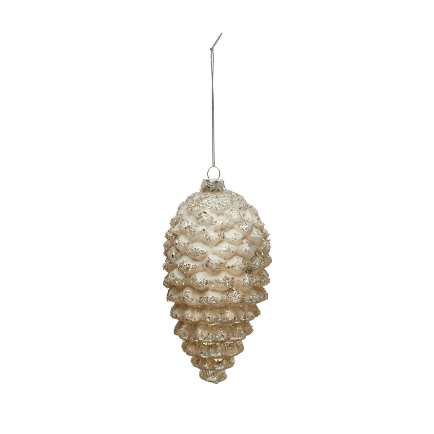 Pinecone Glass Ornament - Madison's Niche