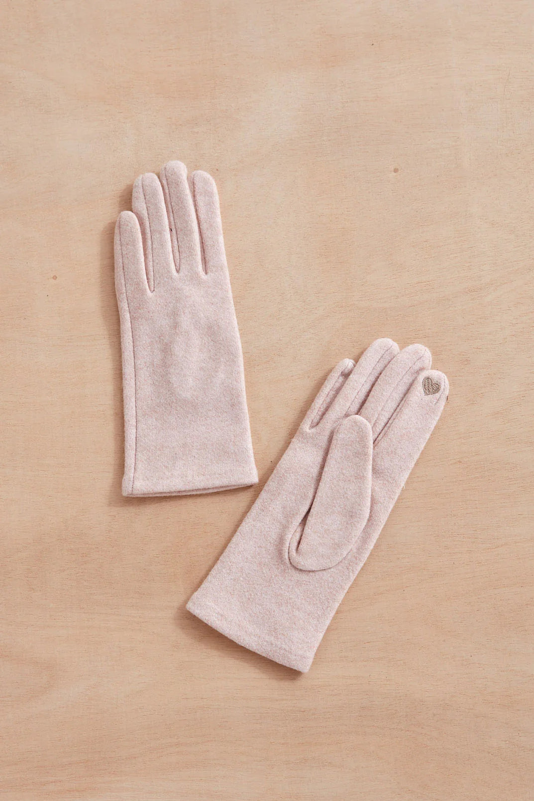 Shari Chic Plain Gloves in Blush - Madison's Niche