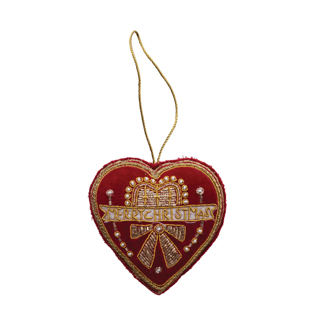 Velvet Heart Ornament - Madison's Niche