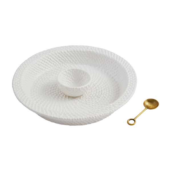 Woven Stone Chip & Dip Set