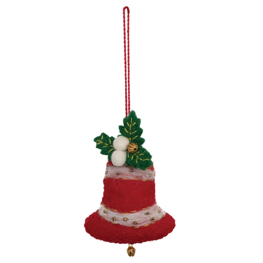 Wool Felt Bell Ornament - Madison's Niche