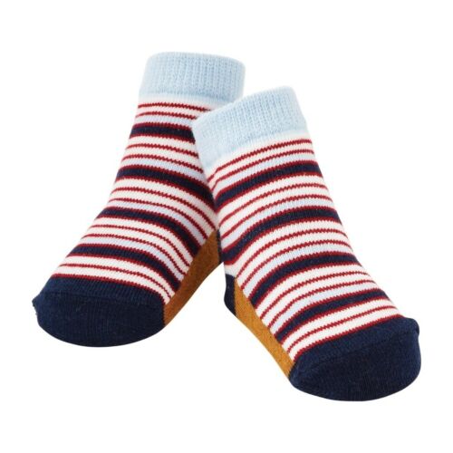 Blue & Red Stripe Socks - Madison's Niche 