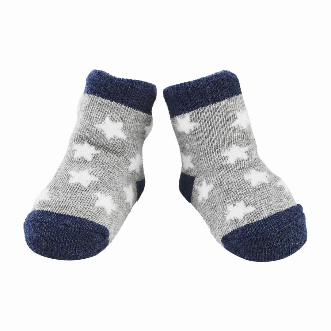 White Chenille Star Socks - Madison's Niche 