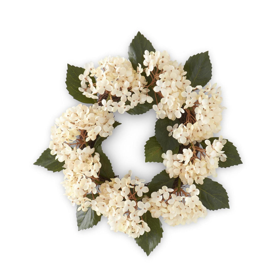 Cream Hydrangea Wreath - Madison's Niche 