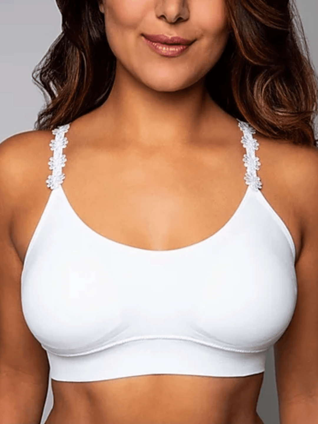 STRAP-ITS Flower Strap Bralette (White)