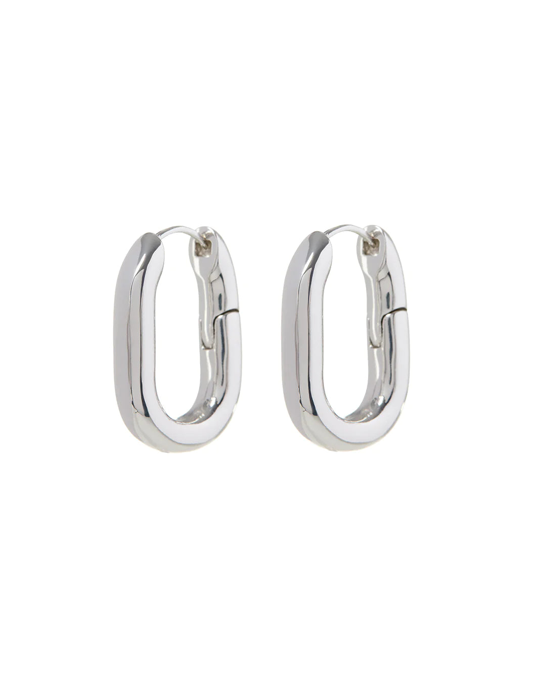 XL Chain Link Hoops in Silver Madison's Niche Madison's Niche
