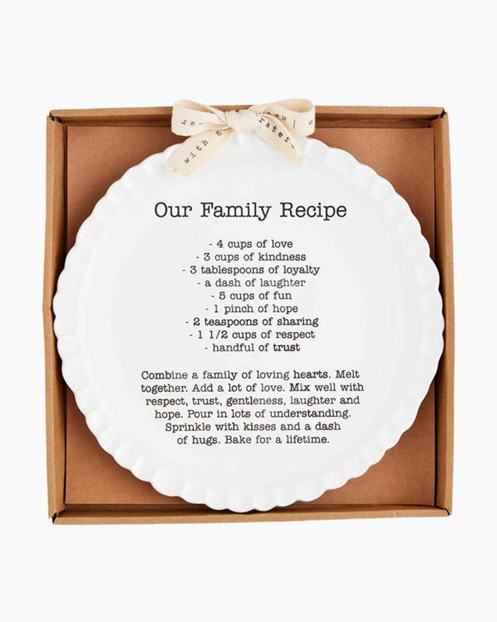 Family Recipe Plate