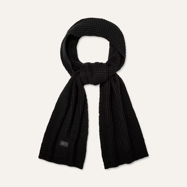Waffle Knit Scarf in Black Madison's Niche 