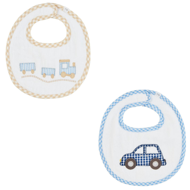 Blue Applique Bib - Madison's Niche 