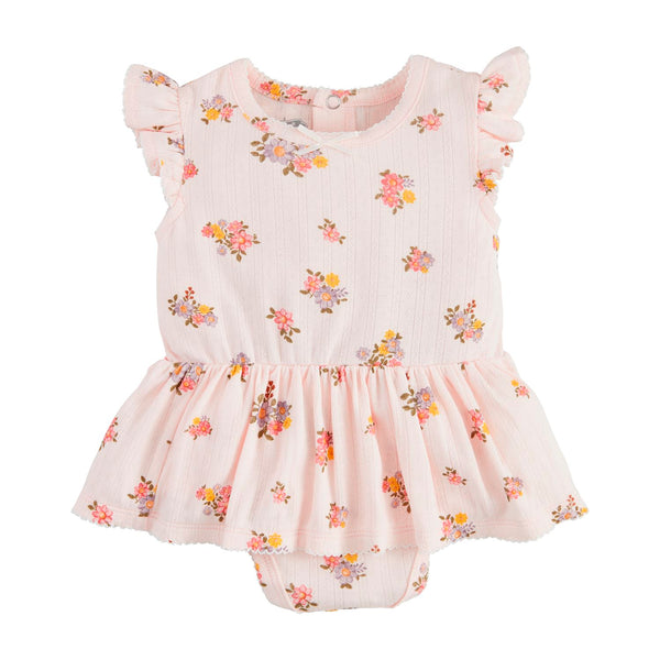 Pink Floral Skirted Crawler Madison's Niche 