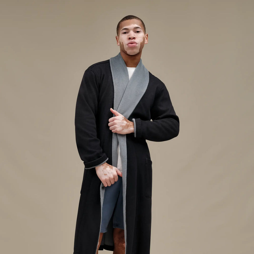 Robinson Robe in Black Heather - Madison's Niche 