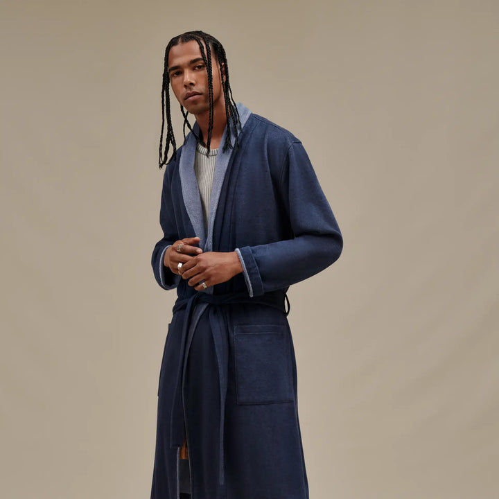 Robinson Robe in Navy Heather