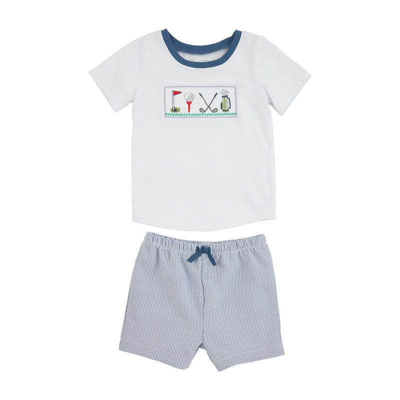 Golf Smocked Short Set - Madison's Niche 