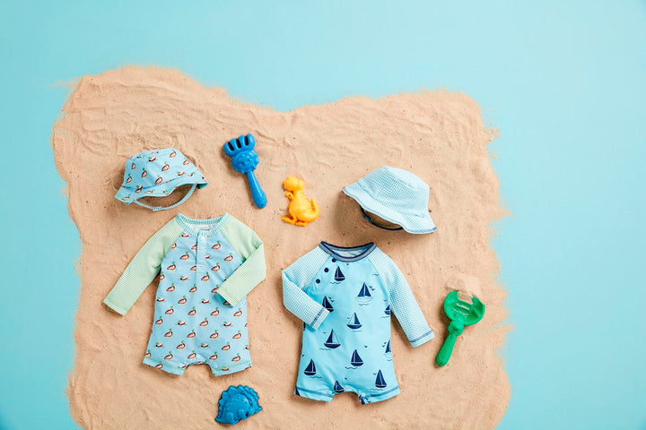 Sailboat One-Piece & Hat
