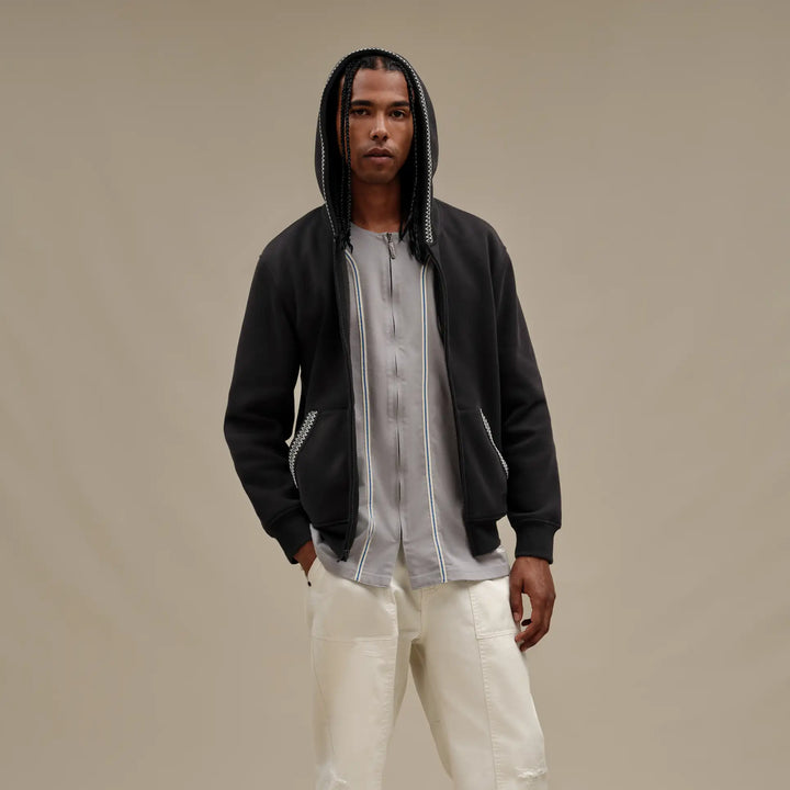 Tasman Full Zip Hoodie in Tar