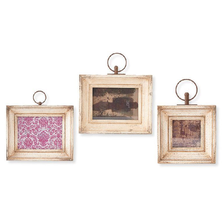 White Vintage Wood Frame