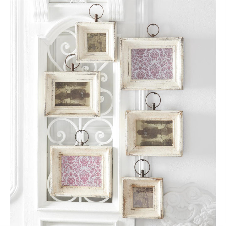 White Vintage Wood Frame