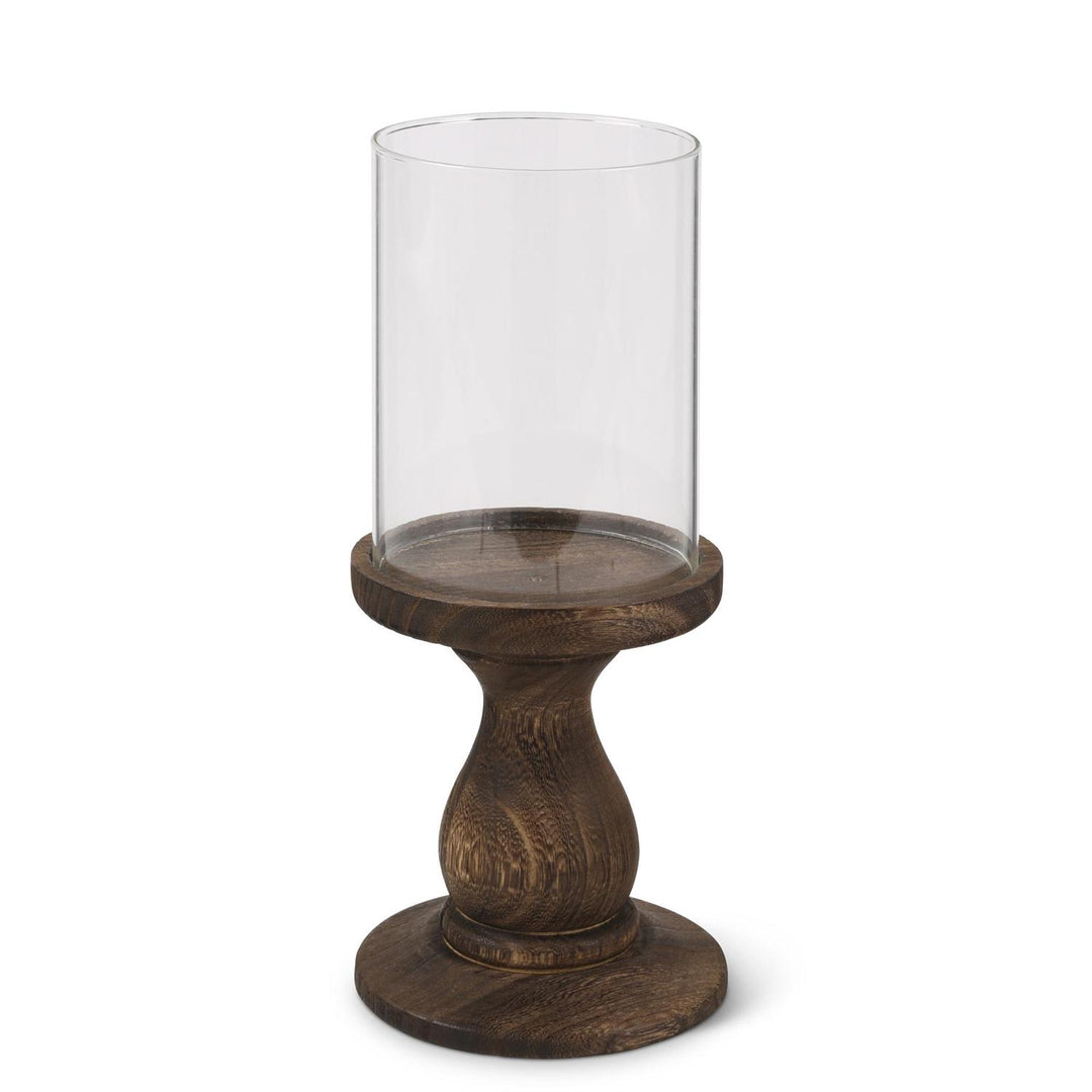 Wood & Glass Candleholder