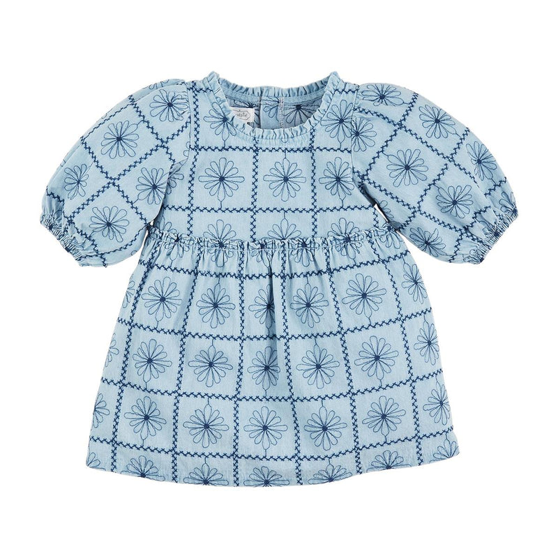 Embroidered Denim Dress - Madison's Niche 