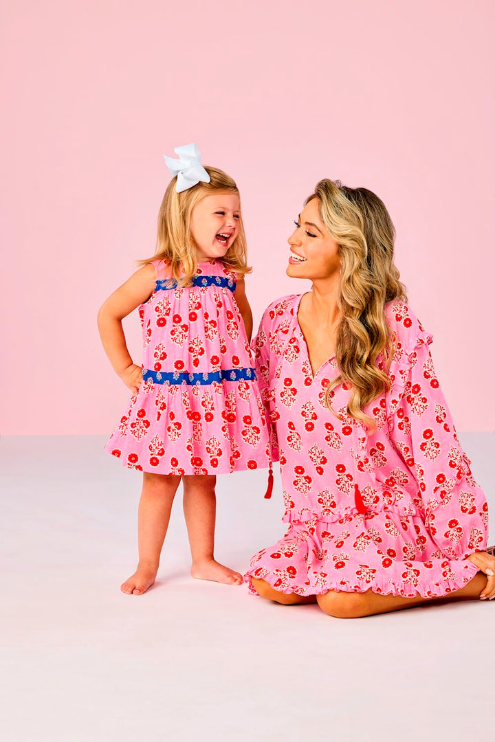 Mixed Block Print Dress