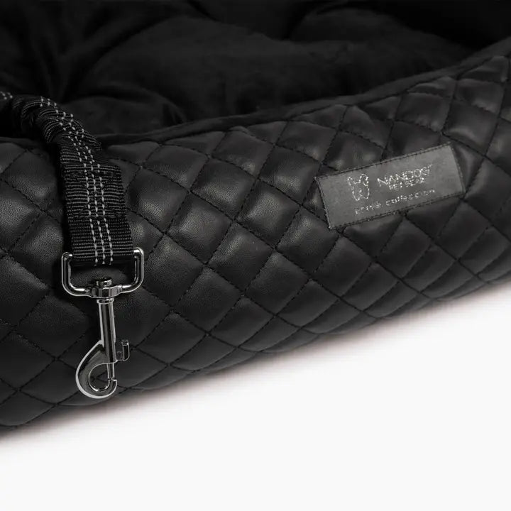 Quilted Vegan Leather Car Seat