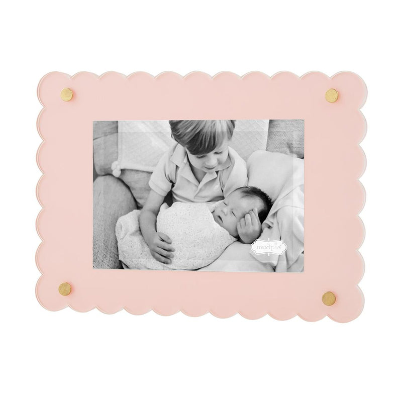Pink Scallop Acrylic Frame - Madison's Niche 