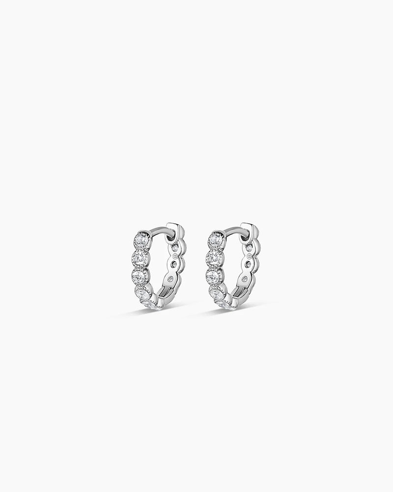 Madison Silver Shimmer Huggies