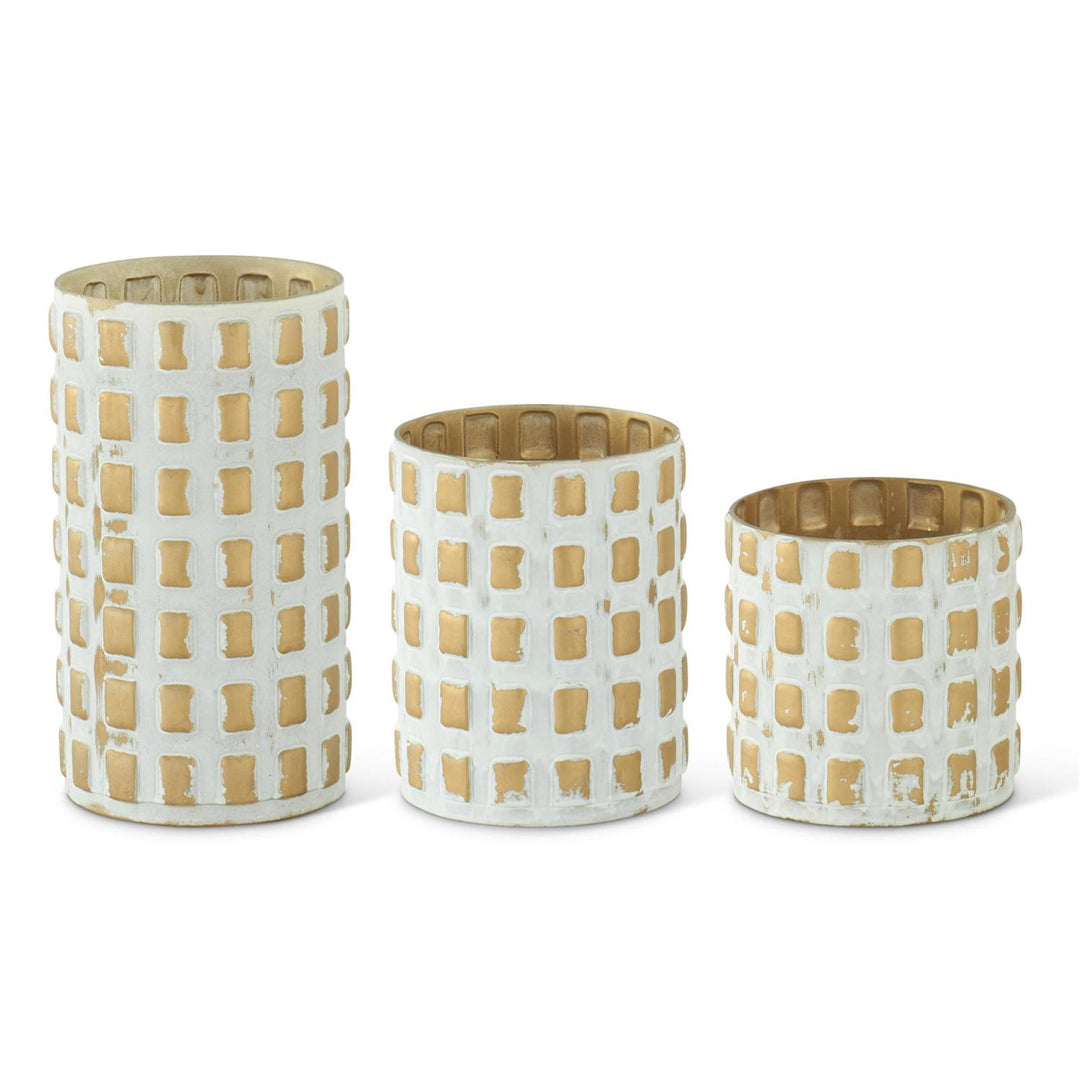 Gold & White Container