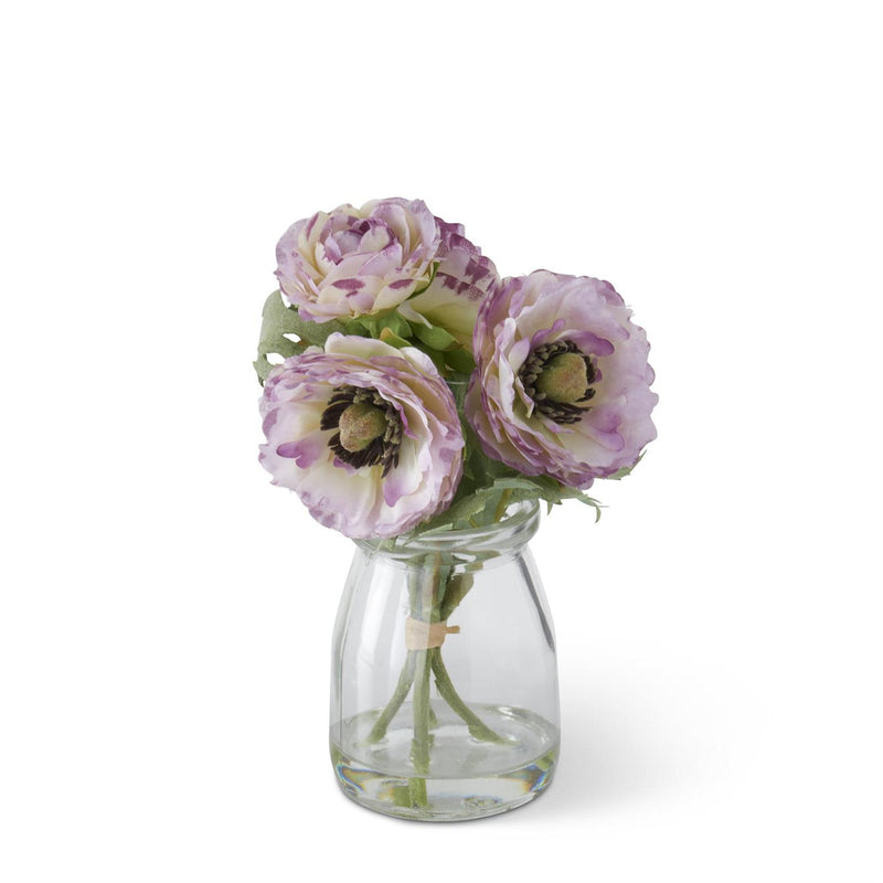 Purple Ranunculus In Vase