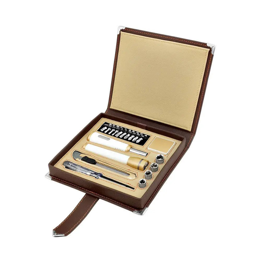 Brown Book Case Tool Set