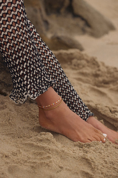 Lahaina Pearl Anklet Set in Gold - Madison's Niche 
