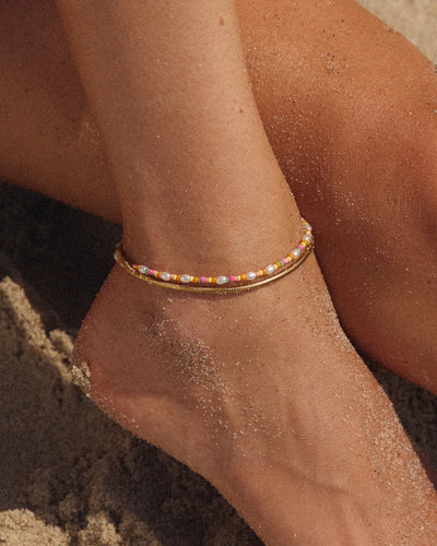 Lahaina Pearl Anklet Set in Gold - Madison's Niche 