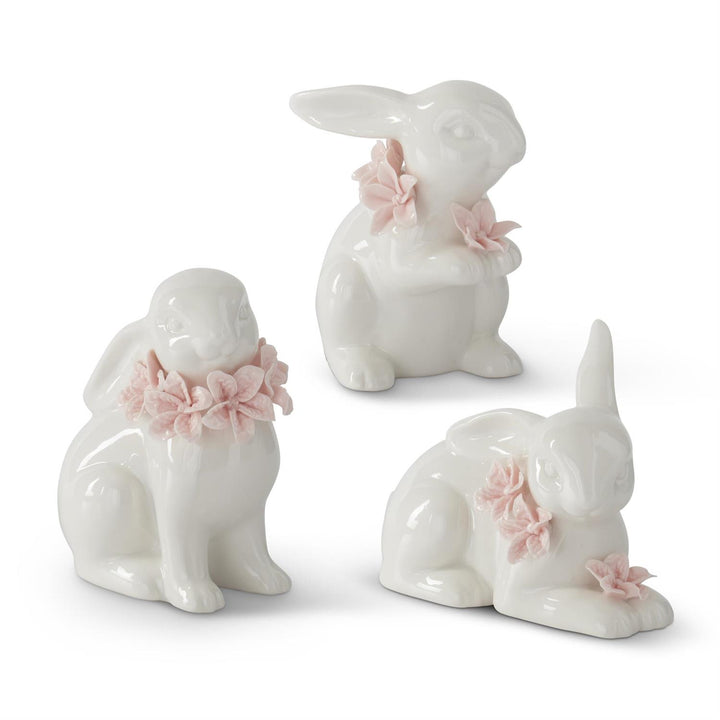 Pink Ceramic Easter Bunny