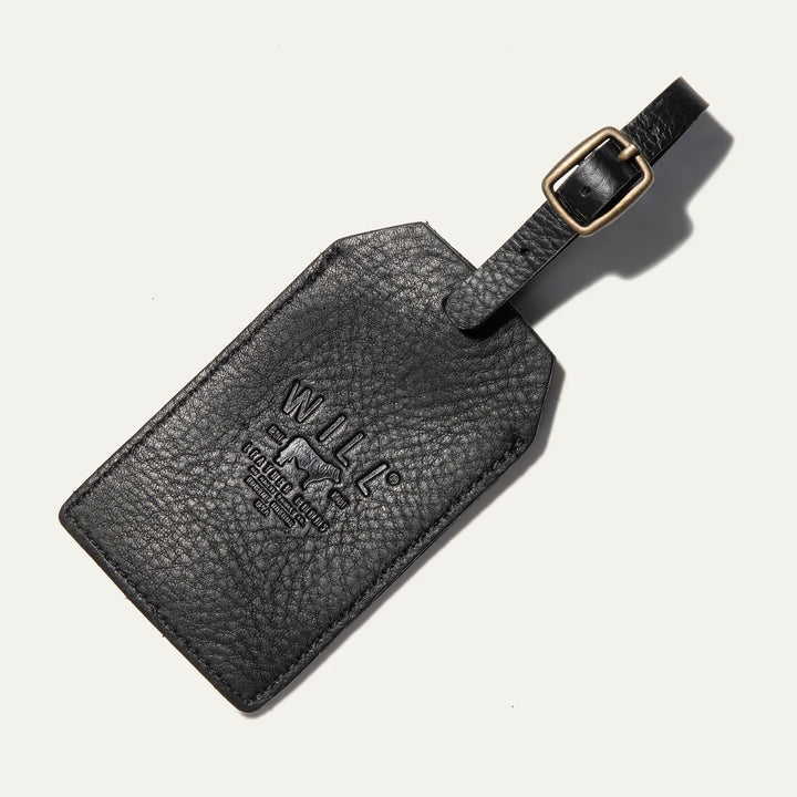 Leather Luggage Tag in Black - Madison's Niche 