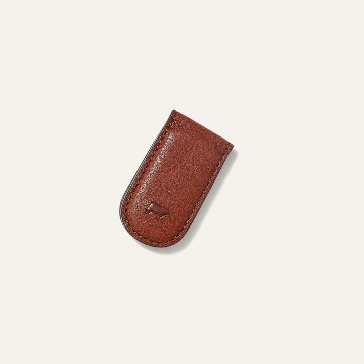 Classic Money Clip in Cognac - Madison's Niche 