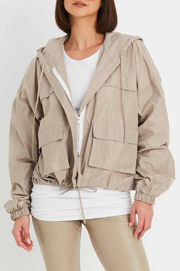 Cargo Drawstring Jacket - Madison's Niche 