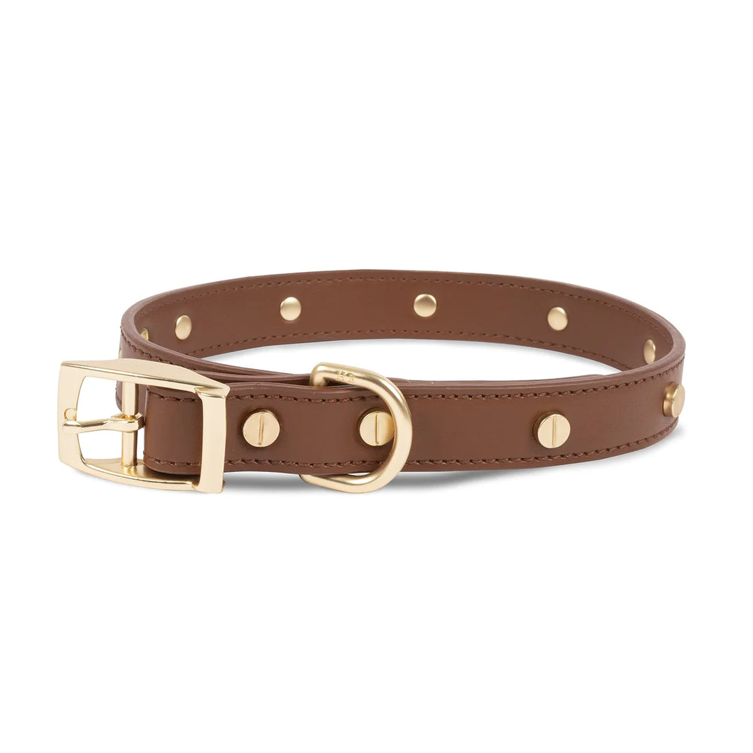 Stud Leather Collar - Madison's Niche 